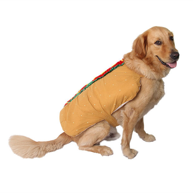 Halloween Pet Dog and Cat Costume Cute Hot Dog Sandwich - Discount Halloween City