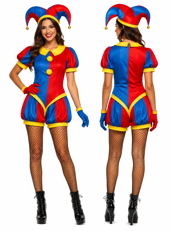 Clown Halloween Costume for Adults