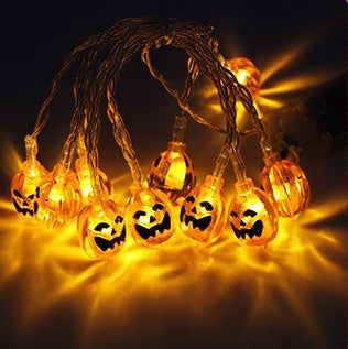 Halloween Decoration Pumpkin Light LED String Lights Lantern - Discount Halloween City