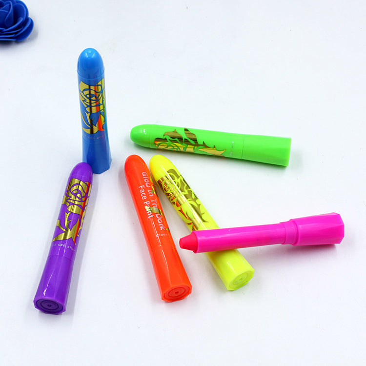 Luminous Face Paint Set Party Halloween Event Makeup Painted Crayon - Discount Halloween City