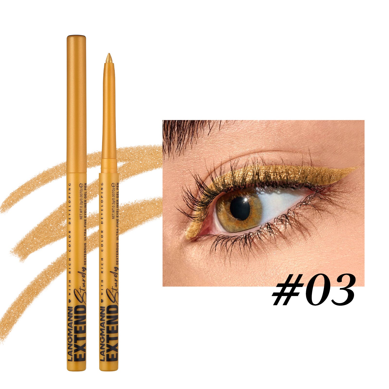 Colorful Gel Glitter Eyeliner Pencils Waterproof & Smudgeproof for Party, Halloween - Discount Halloween City
