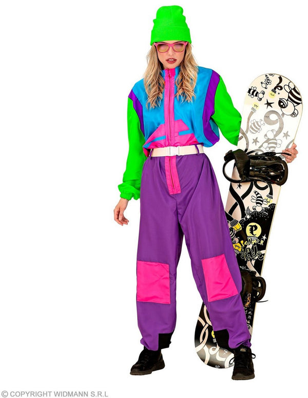 Otto 1980s Retro Snowboarder Costume