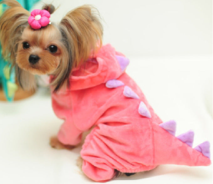 Halloween Dog Clothes Stretch Dinosaur Transformation - Discount Halloween City