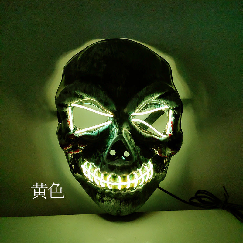 Halloween Horror Skull Led Luminous Mask - Discount Halloween City