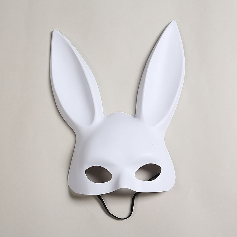 Party Decoration Halloween Bunny Girl Plush Mask - Discount Halloween City