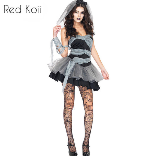 Halloween Costume Zombie Bride Cosplay Suit - Costumes