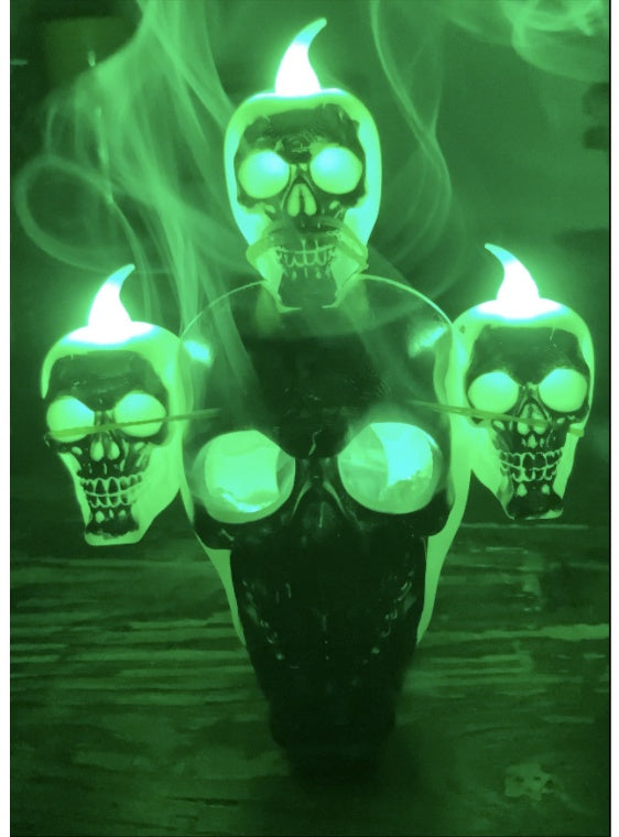 Halloween Decoration Skull with Lights Ornaments - Discount Halloween City