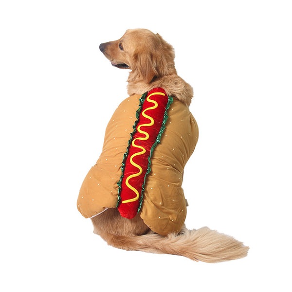 Halloween Pet Dog and Cat Costume Cute Hot Dog Sandwich - Discount Halloween City