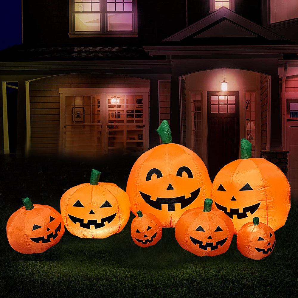 Halloween Inflatable Ghost with Pumpkin Slices Outdoor - product image 2