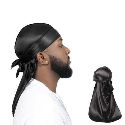 Unisex Satin Long Tail Headwrap Stretchy Pirate Hat and Hip - Discount Halloween City