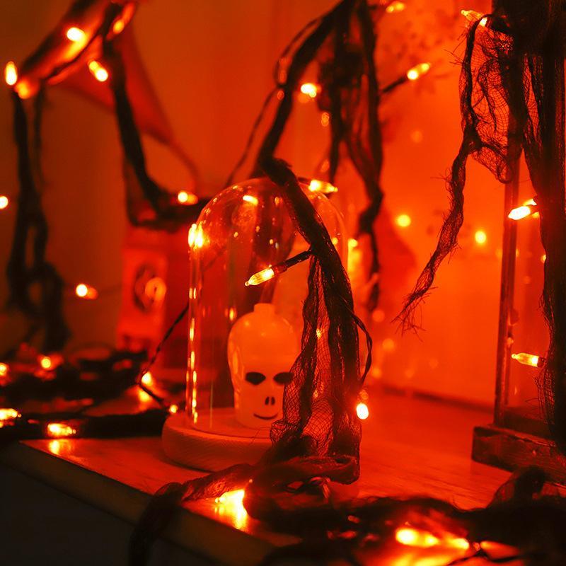 LED Mesh String Lights - Orange or Purple, 30 Lights - product image 2