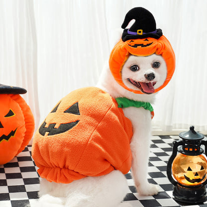 Halloween Pumpkin Vest for Dogs Cats Festive Pet Costume - Discount Halloween City