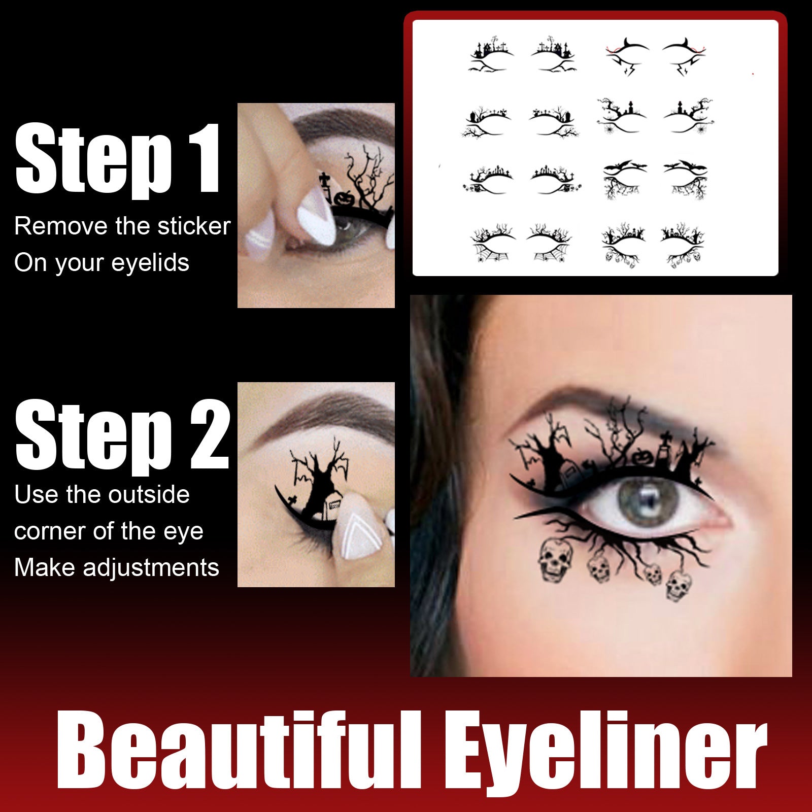 Halloween Eyeliner Stick Scary Party Makeup Kit Bat - product image 3