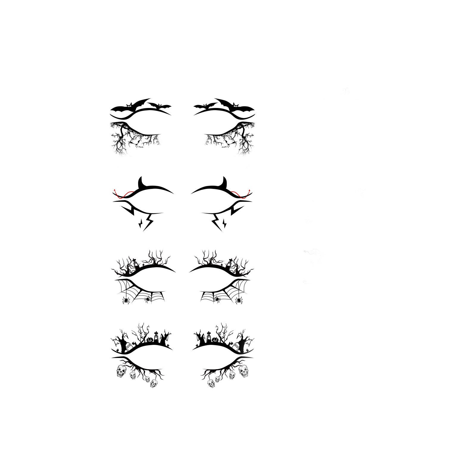 Halloween Eyeliner Stickers Party Makeup Tools - Discount Halloween City