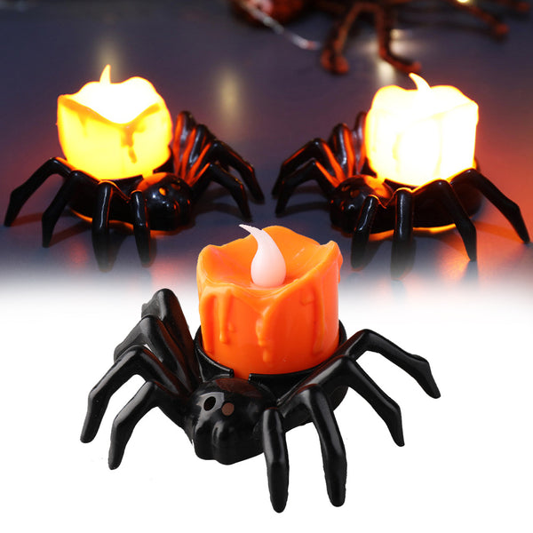 Halloween Festival Atmosphere Spider Candlestick Ornaments - Discount Halloween City