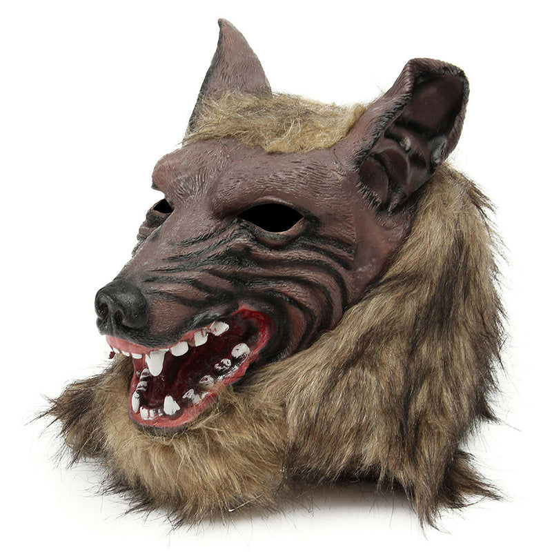 Vinyl Wolf Head Halloween Mask - product image 3