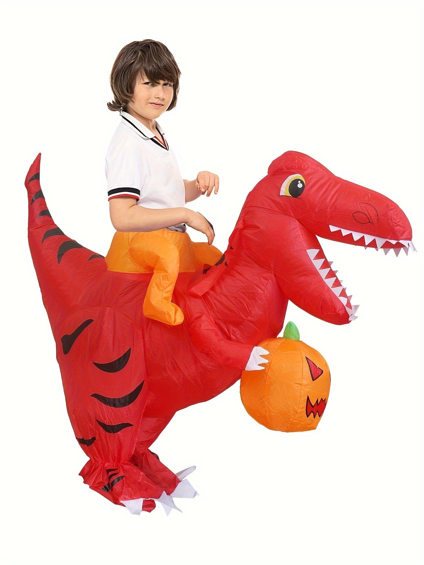 NNETM Dinosaur Halloween Costume with Pumpkin-1