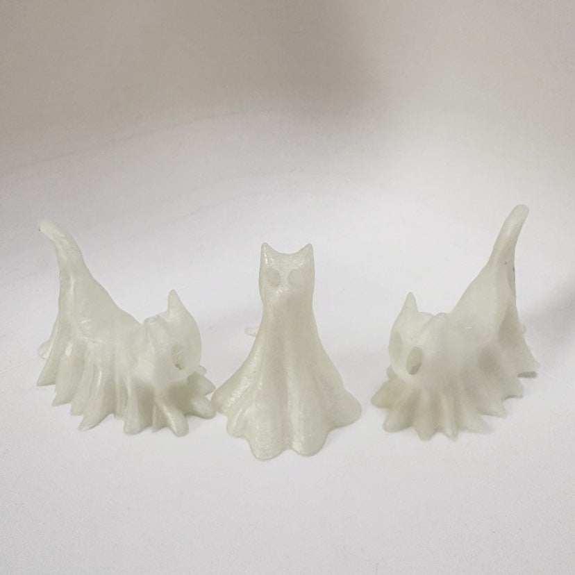 Halloween Ghost Cat Trio Desktop Decoration Ghost Dog - Discount Halloween City