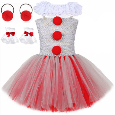 Mesh Princess Dress Set Kids's Halloween Costume - Discount Halloween City
