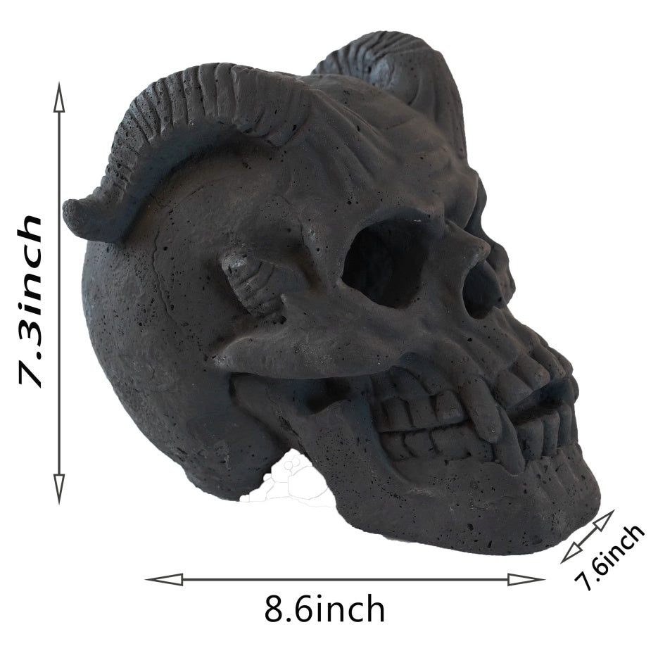 Fireproof Skull Gas Log for Fire Pit