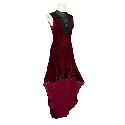 Medieval Retro Pleuche Dress Halloween Cos Performance - Costumes