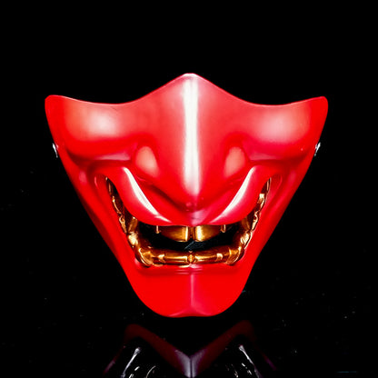 Halloween Prajna Mask Half Face Resin Horror Tactics - Discount Halloween City