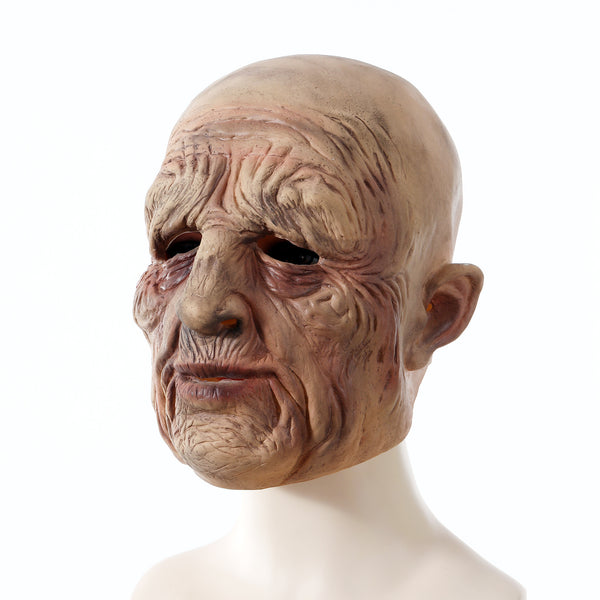 Halloween Horror Old Man Latex Mask Props - Discount Halloween City