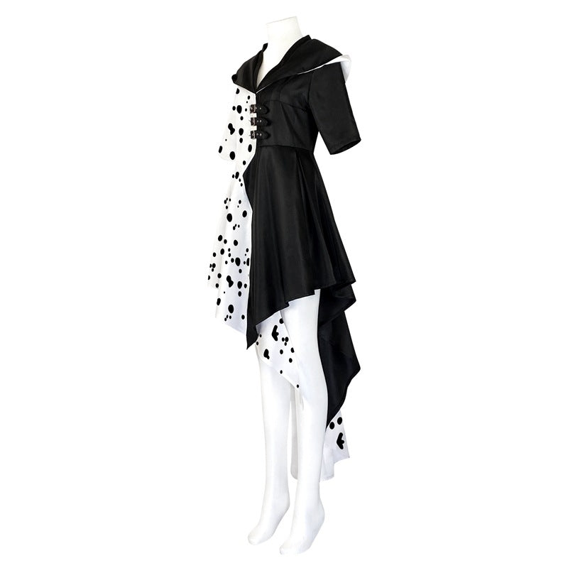 Halloween Costume Evil Queen Black White Dress Jacket - product image 2