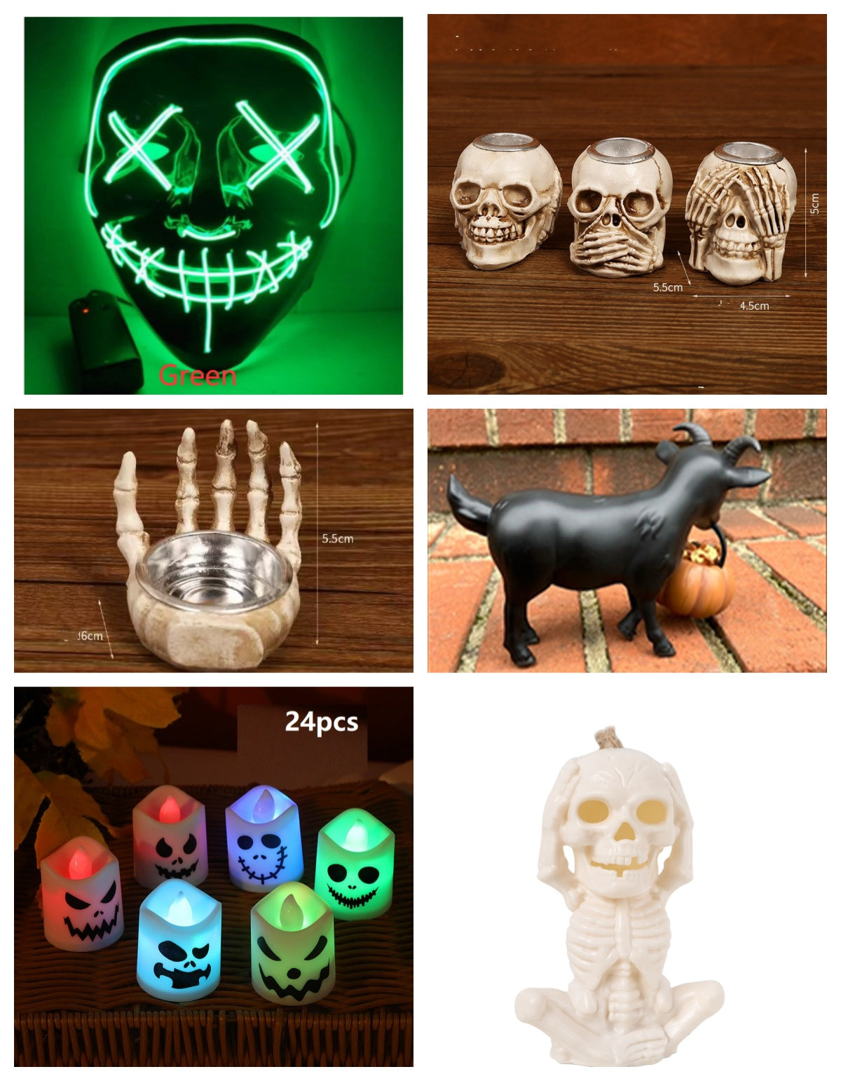 LED Horror Atmosphere Halloween Electronic Candle - Discount Halloween City