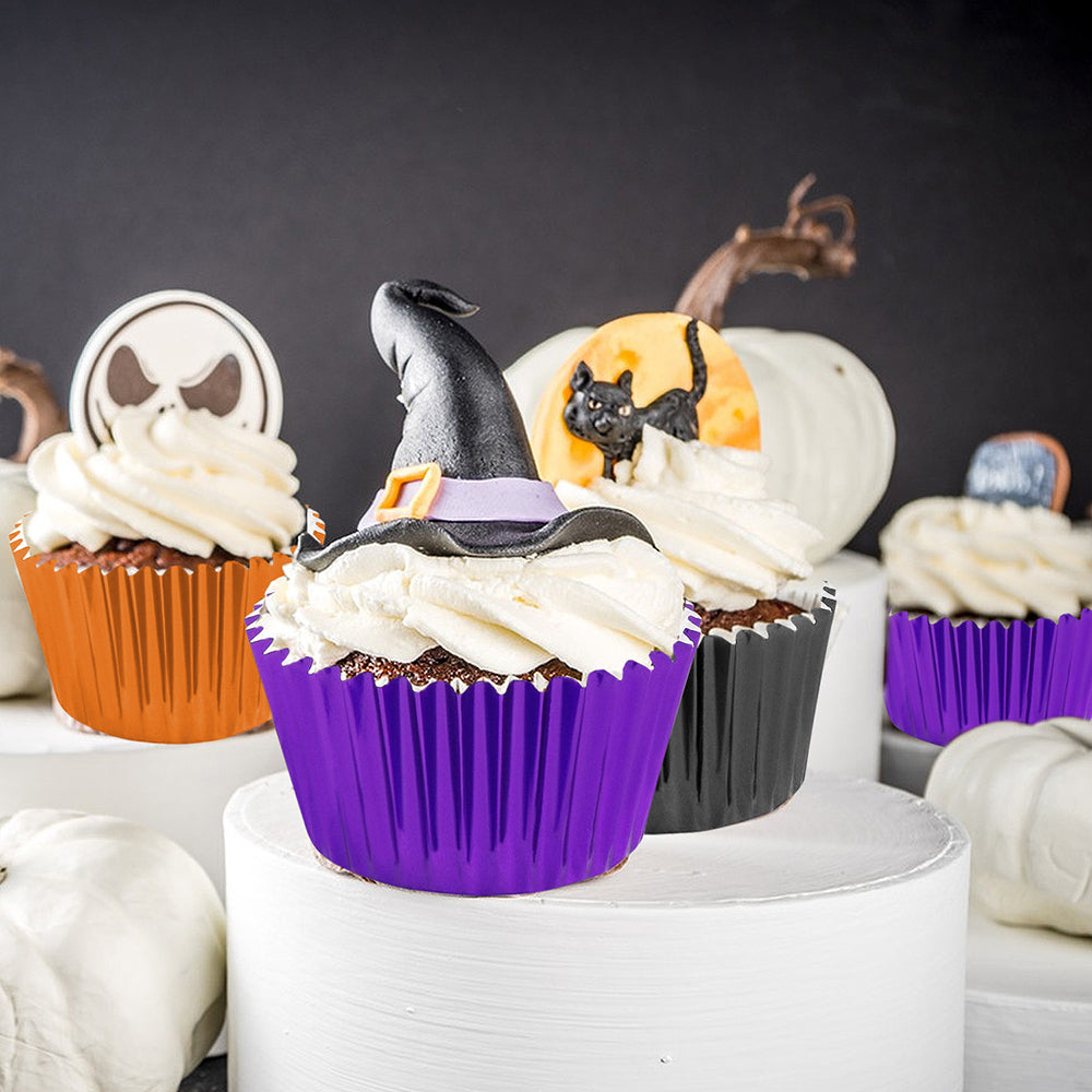 300 Pcs Halloween Foil Cupcake Liners - Discount Halloween City