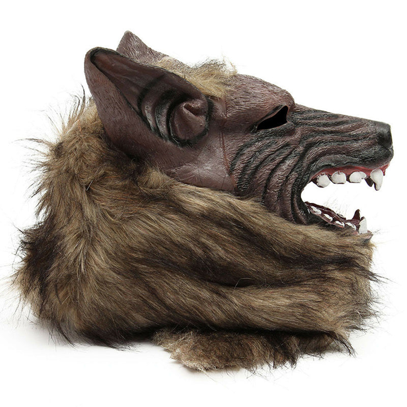 Vinyl Wolf Head Halloween Mask - product image 2