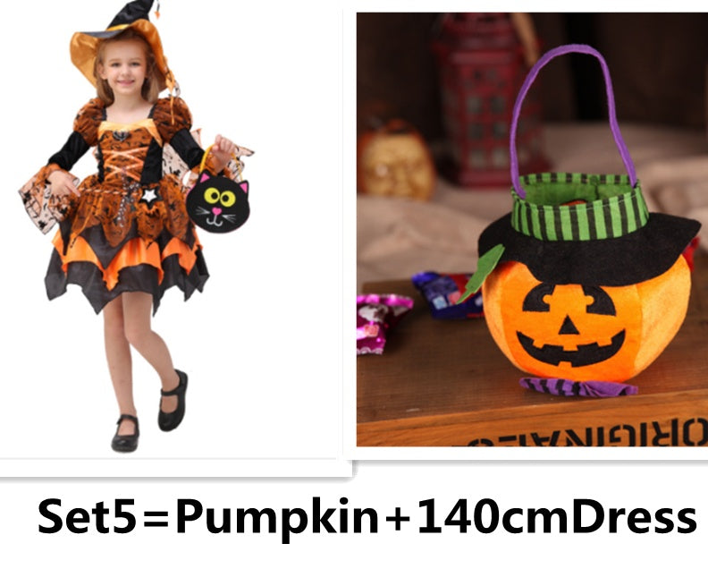 Halloween Kids Costume Witch Princess Dress - Discount Halloween City
