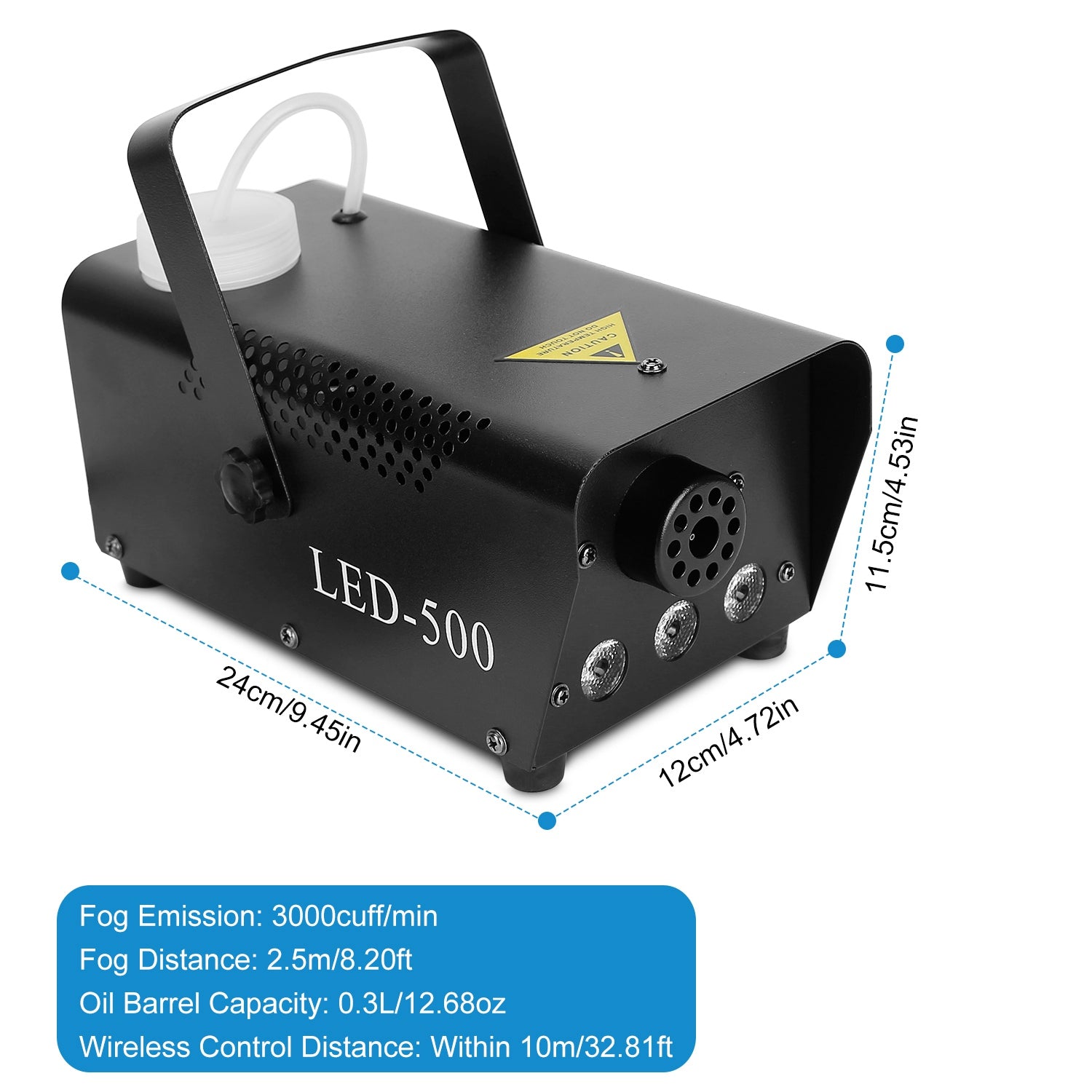 1pc 400W Fog Machine RGB LED Club DJ Fogger Rapid - alternate view 2