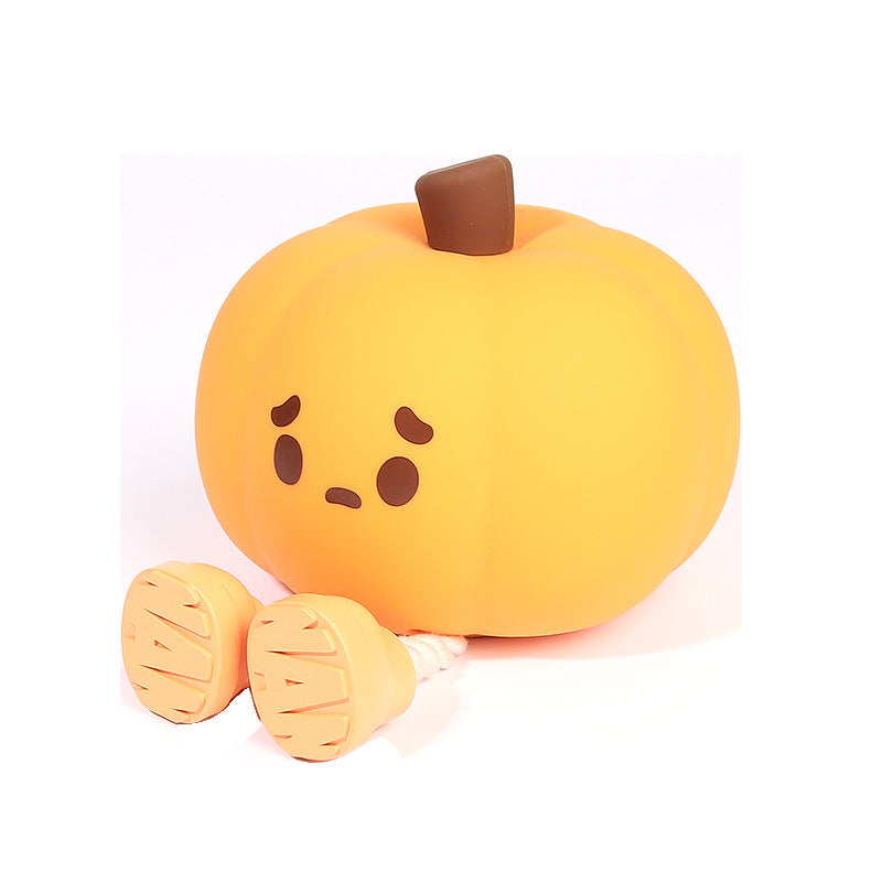 Home Decor Halloween Pumpkin Night Light Cute Soft Silicone - Discount Halloween City