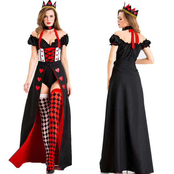 Queen of Hearts Queen Dress Uniform Halloween Costume - Discount Halloween City