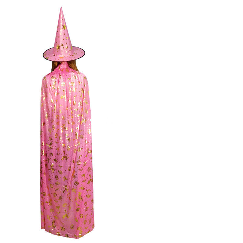 Halloween Cloak Kids Adult Costume Props Bronzing Pumpkin - Discount Halloween City