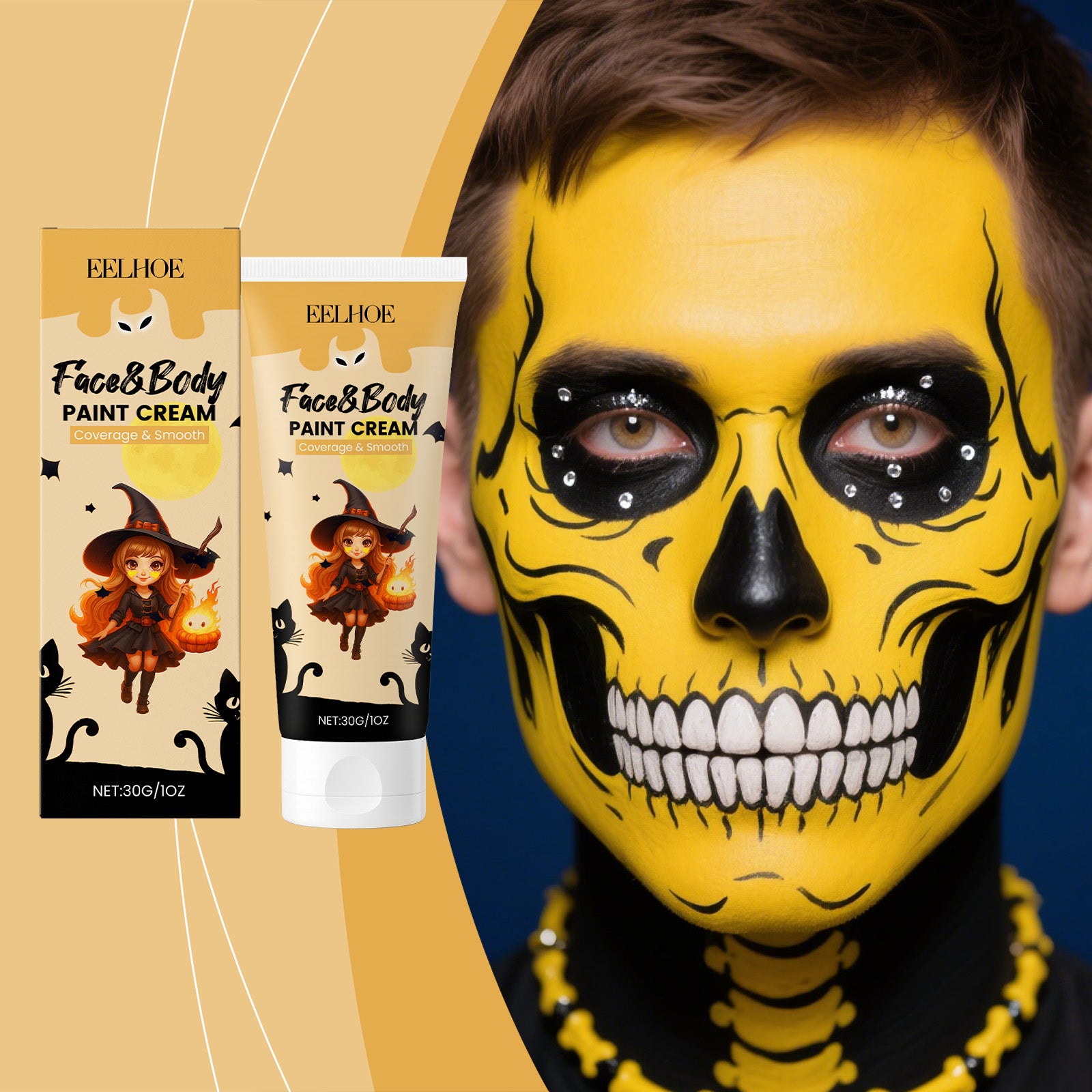 Halloween Face and Body Paint Cream 30g - View 5