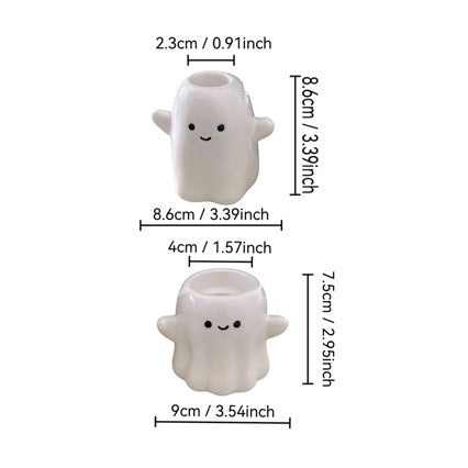 Ghost Ceramic Halloween Candle Holder - product image 2