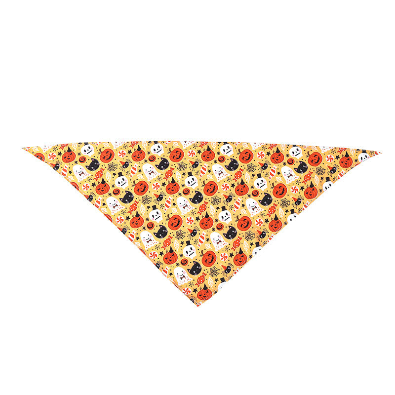 Halloween Dogs and Cats Pet Print Scarf - Discount Halloween City