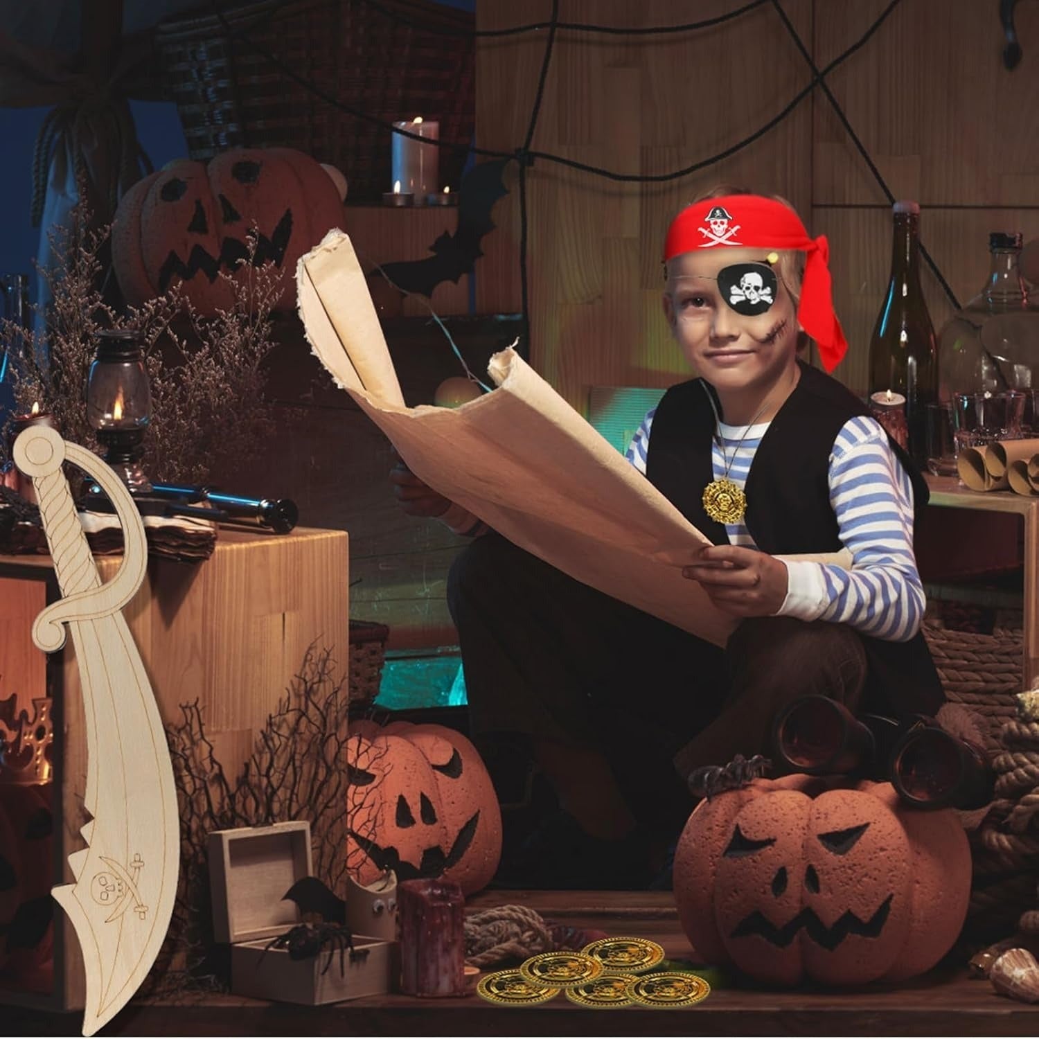 Halloween Set of 9 Pirate Costumes - product image 5