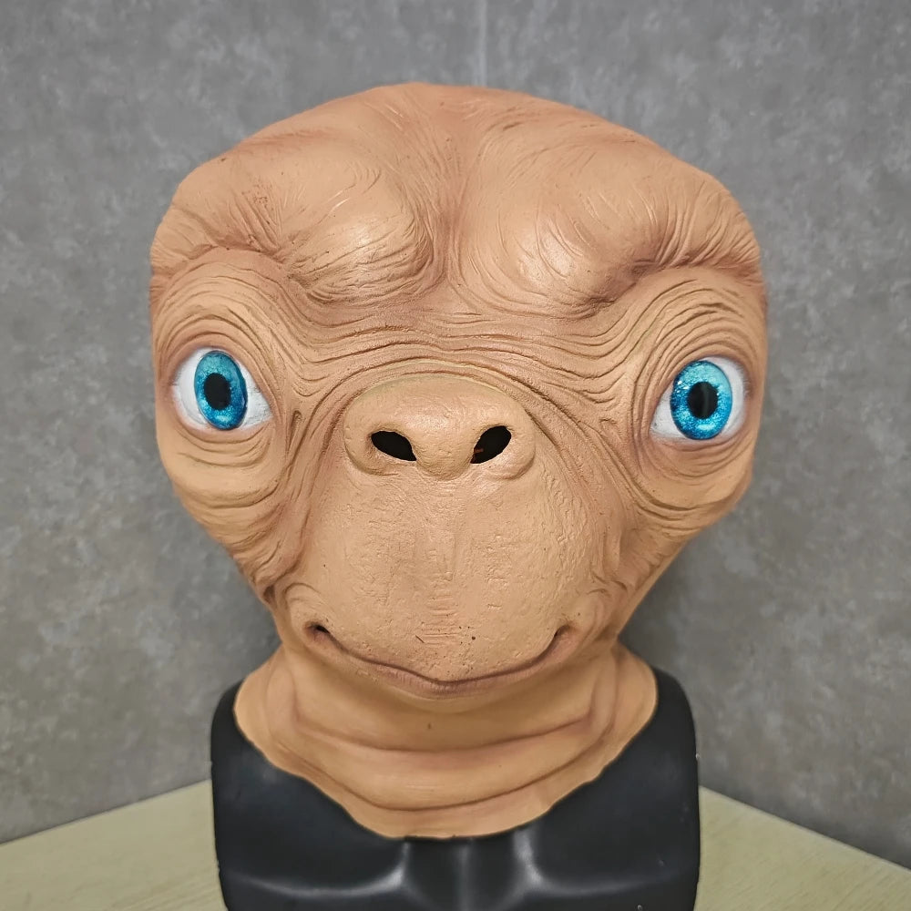 ET Alien Latex Mask Halloween Carnival Party Movie E.T. the Extra-Terrestrial RealisticCosplay