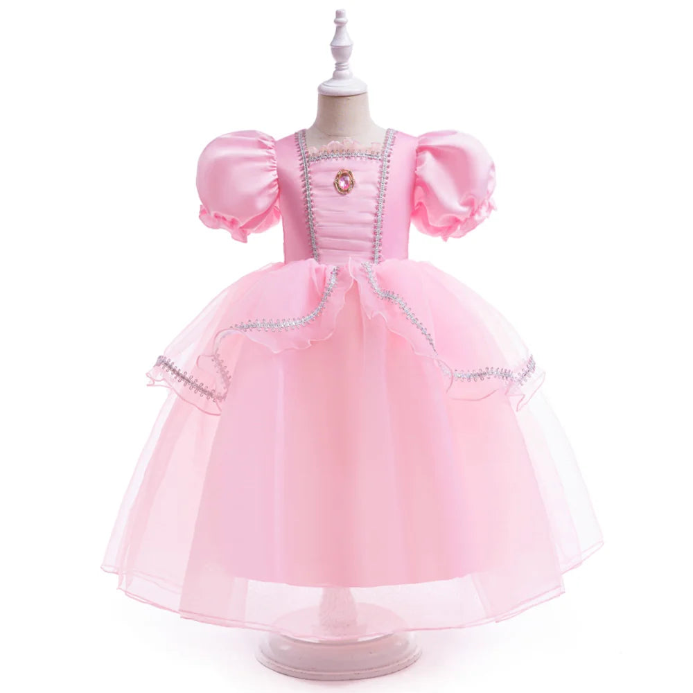 Girls Snow Beauty Princess Halloween Costume Dress