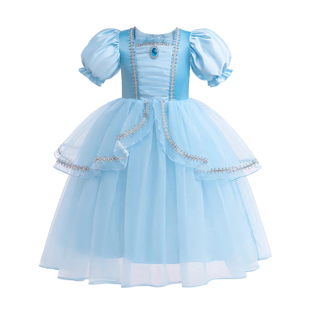 Girls Snow Beauty Princess Halloween Costume Dress