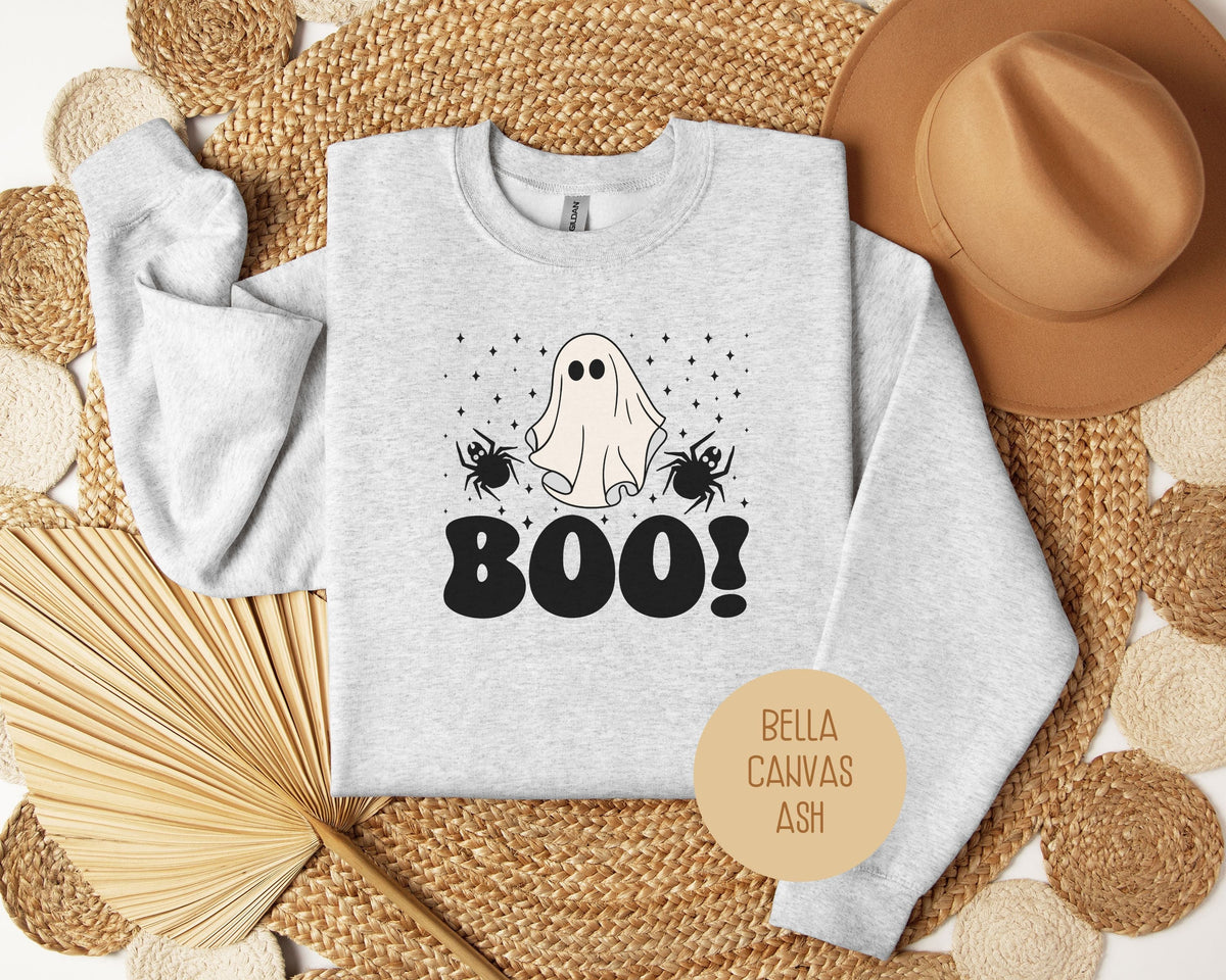 Ghost Boo Spiders Sweatshirt