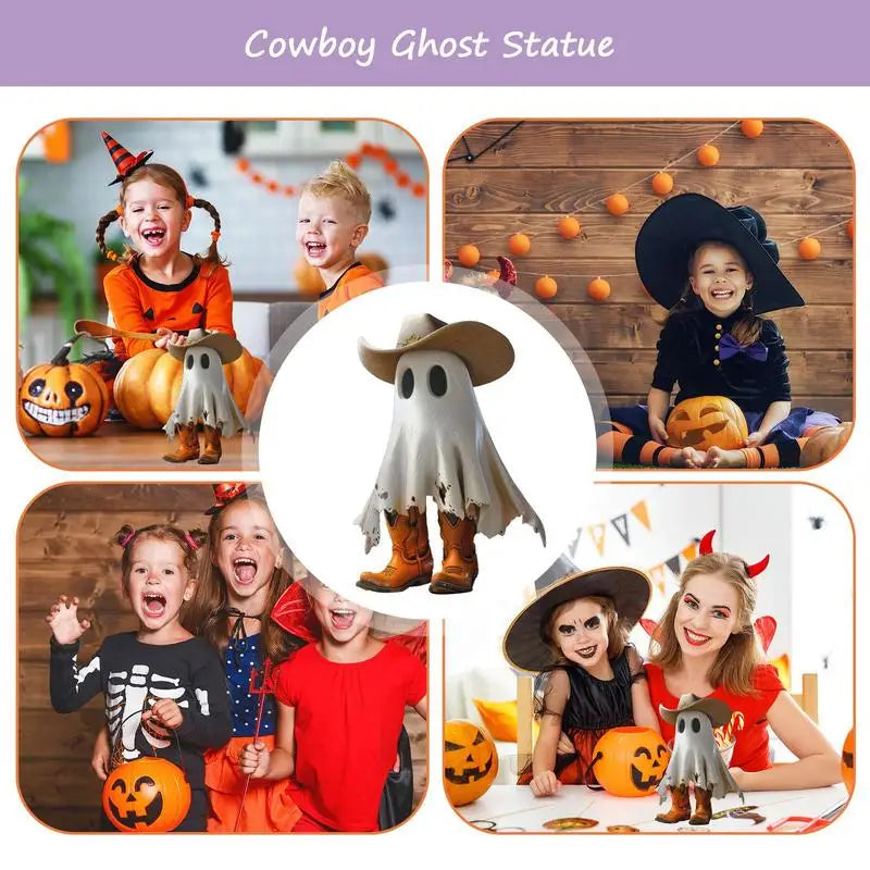 Cute Resin Ghost Figurine