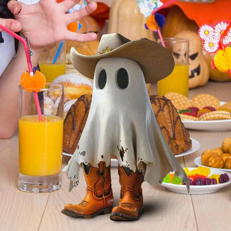 Cute Resin Ghost Figurine