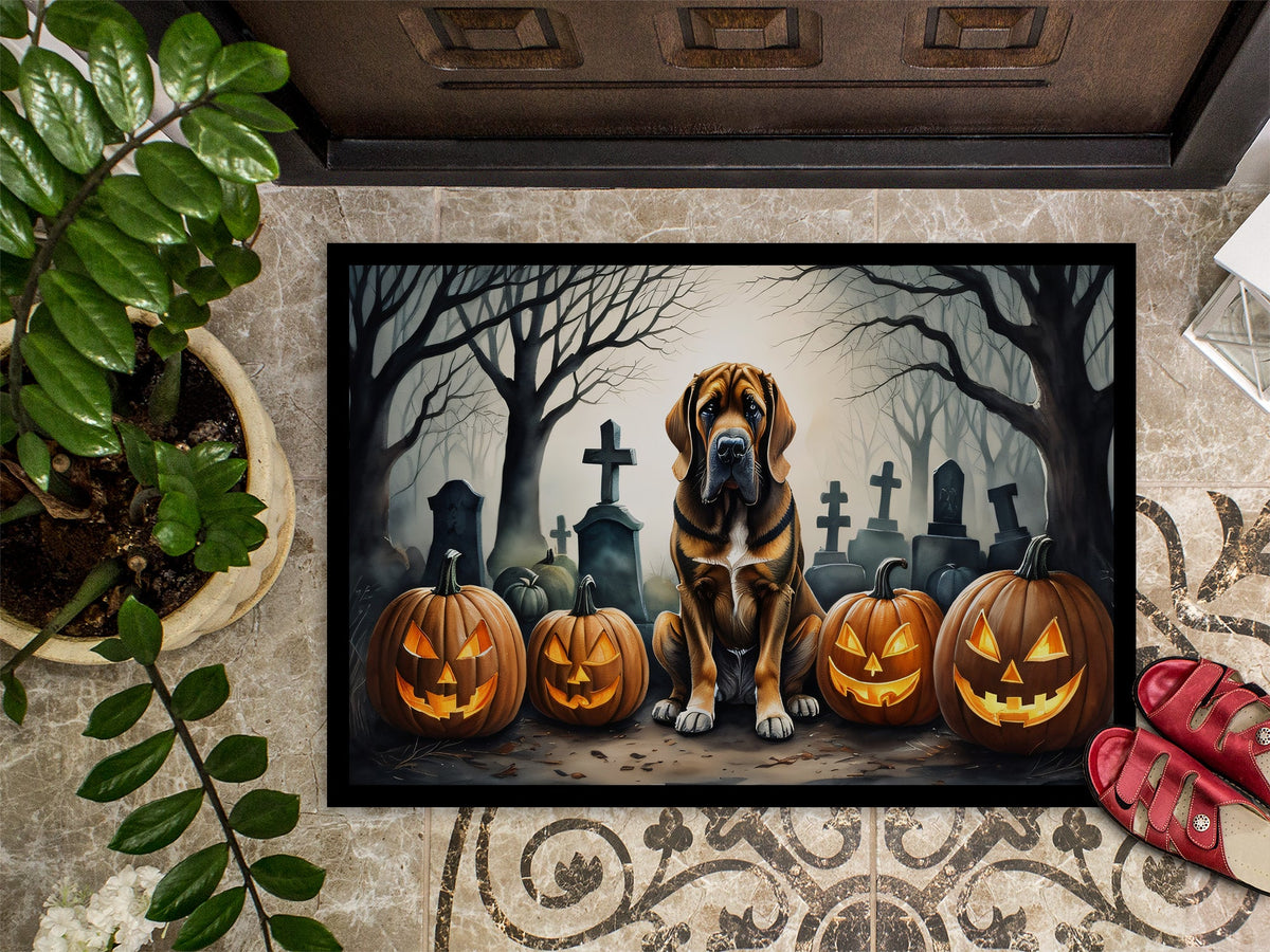 Bloodhound Spooky Halloween Doormat
