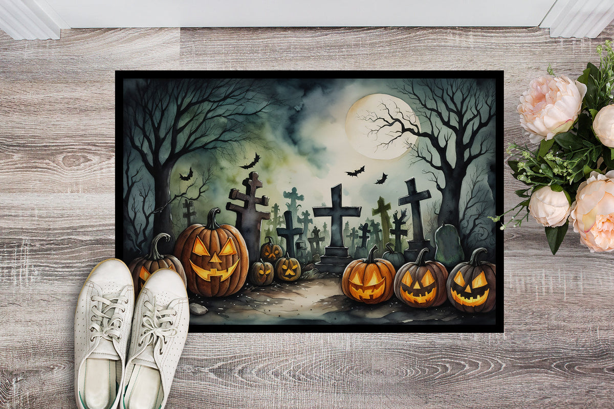Graveyard Spooky Halloween Doormat