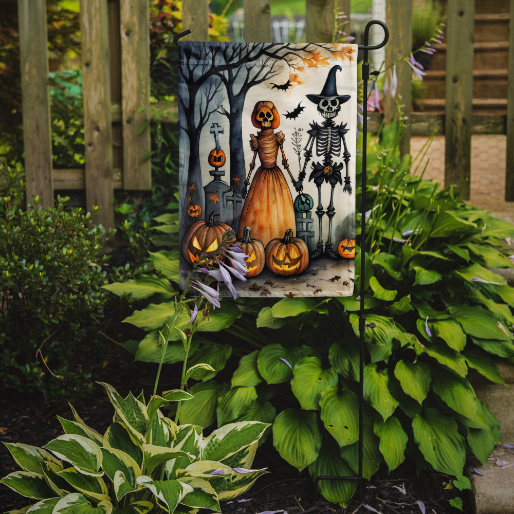 Calacas Skeletons Spooky Halloween Garden Flag