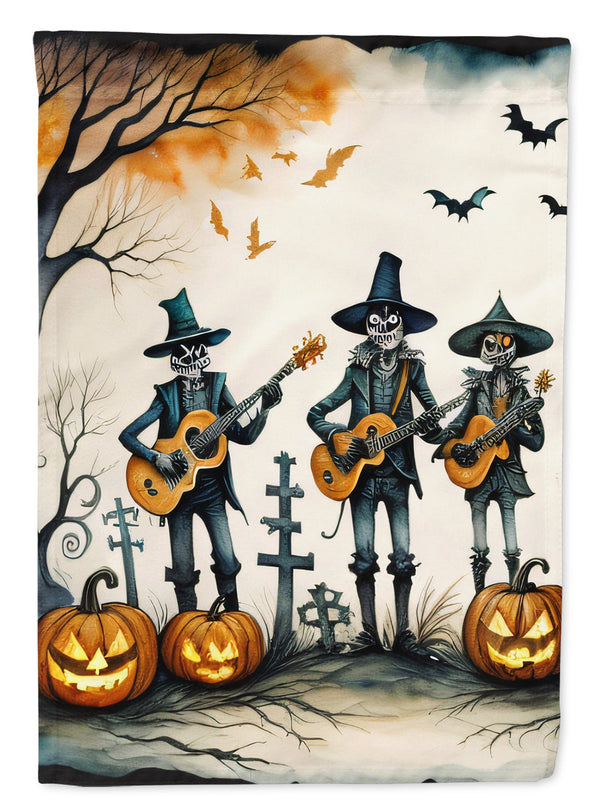 Mariachi Skeleton Band Spooky Halloween Garden Flag